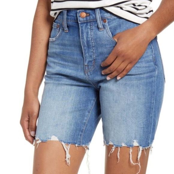Madewell Pants - NWT Madewell High Waist Mid Length Denim Shorts